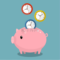 猪猪储钱罐图片_储钱罐与手表
