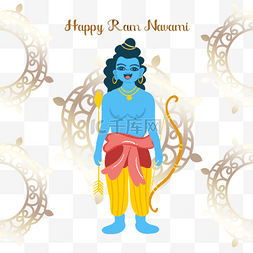 Shri Ram Navami愉快的印地安ramnawi节