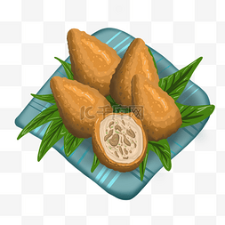 木饺子图片_巴西肉类小吃与填充 coxinha