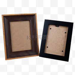 金属木质相框图片_两个相框方形简约桌面摆件