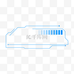 多肉手绘图片_手绘蓝色科技线条