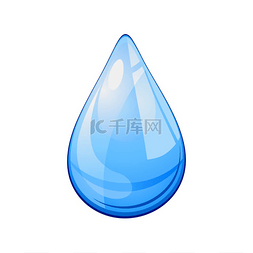 纯白色水滴图片_现实设计中的水滴或雨滴隔离2符