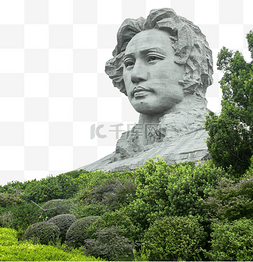 中山雕像图片_湖南长沙晌午毛主席雕像橘子洲头