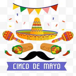 墨西哥仙人掌图片_墨西哥Cinco de Mayo Festival的欢乐气