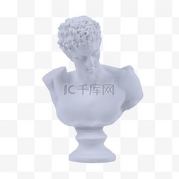 雕塑石膏像图片_赫尔墨斯希腊半身像石膏像