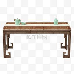 中式木质实木家具茶几