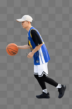 青年男子打篮球运动人物