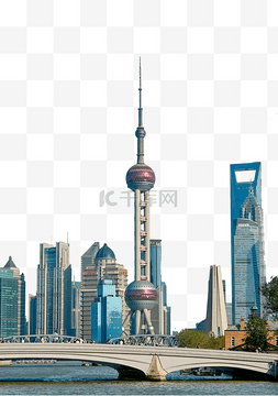 上海地标建筑图片_建筑陆家嘴城市东方明珠地标