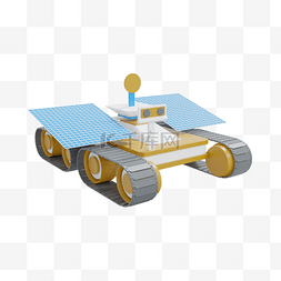 3DC4D立体航空航天月球车
