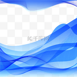 简洁线条背景图片_简洁大方蓝色动感商务波浪流动线