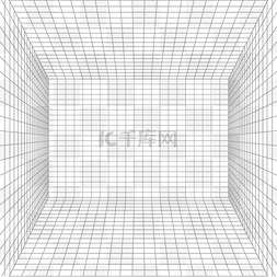 空间图片_立体空间线条透视网格