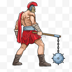 古罗马链锤战士卡通