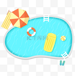 结伴游泳图片_夏天游泳泳池