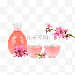 桃花图片_桃花酒酒水饮品