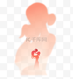 病床上的妈妈图片_母亲节双重剪影