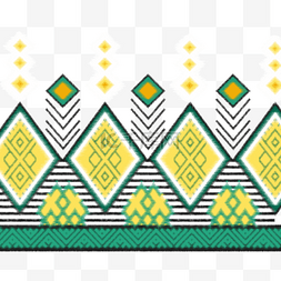 纺织品花纹图片_印尼传统伊卡特花纹地毯图案
