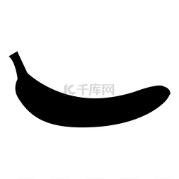 香蕉黑色图标