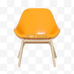3D家具家居单品实木椅子