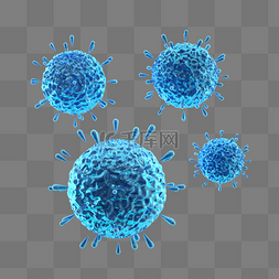 细菌图片_3D细菌细胞病菌医疗场景生物