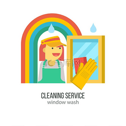 清洁服务专业的窗户清洁用海绵戴