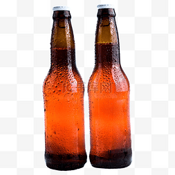 两瓶啤酒饮料啤酒瓶