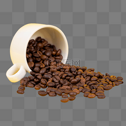 杯图片_咖啡豆咖啡杯
