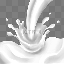 白色饮品图片_飞溅的白色牛奶