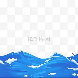 海浪图片_蓝色大海海浪