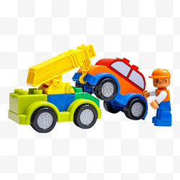 益智类玩具男孩帮忙拖车