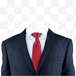 西装西装黑领带图片_红领带黑西装摄影图白衬衫