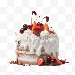 水果PNG免抠元素图片_蛋糕特写摄影免抠元素甜点