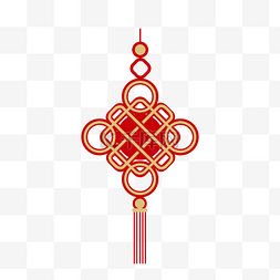 春节新年挂饰红色中国结