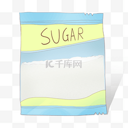 糖剪贴画袋装白糖
