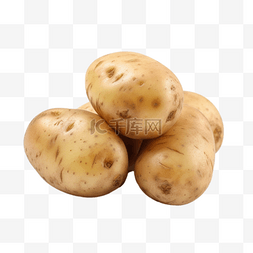 马铃薯插画图片_卡通手绘农作物土豆