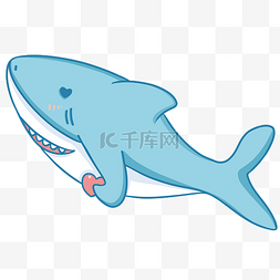大白鲨鱼图片_海洋生物可爱鲨鱼