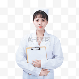 女医生人物图片_女医生手拿病历