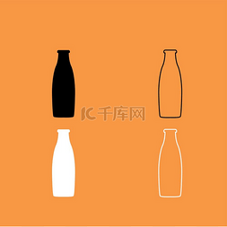 瓶子小图标图片_瓶子黑白设置图标