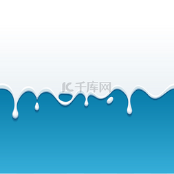 滴白牛奶、 奶油、 回蓝色油漆酸