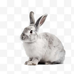 冷面摄影冷面图片_一只兔子免抠摄影