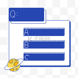 表单图片_潮流图表选项选择框