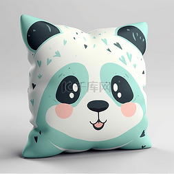 一个熊猫图案的抱枕