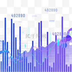 数钱图片_股票市场走势图柱状图分析图例