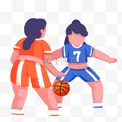 夏日活动比赛打篮球