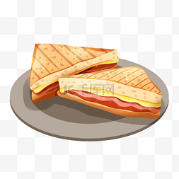 三明治奶酪图片_葡萄牙特色美食火腿芝士三明治三