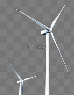 草原上的风车图片_风力发电风车