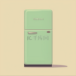 卡通冰箱家电图片_扁平卡通厨房冰箱小家电元素