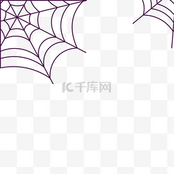 灰色万圣节蜘蛛网