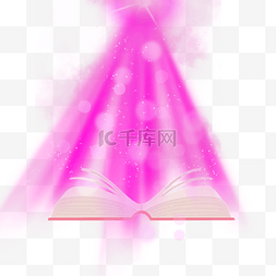 粉色抽象光效光影书翻页