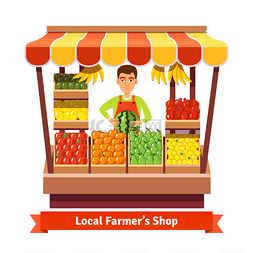 farmer图片_Local farmer produce shop keeper