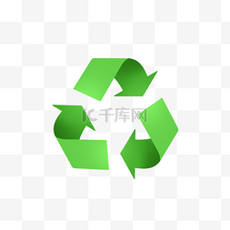 十字坐标箭头图片_绿色的环保标识图循环箭头